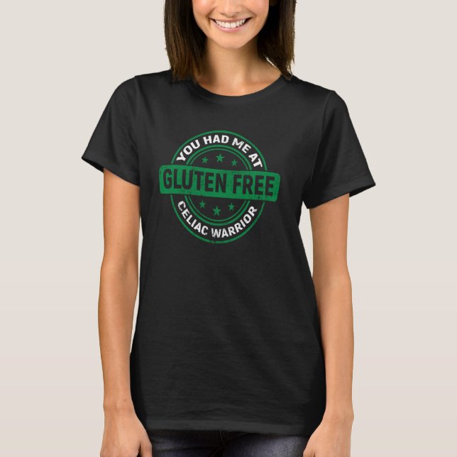 Celiac Disease Awareness  Gluten Allergy Warrior T-Shirt (Vorderseite)