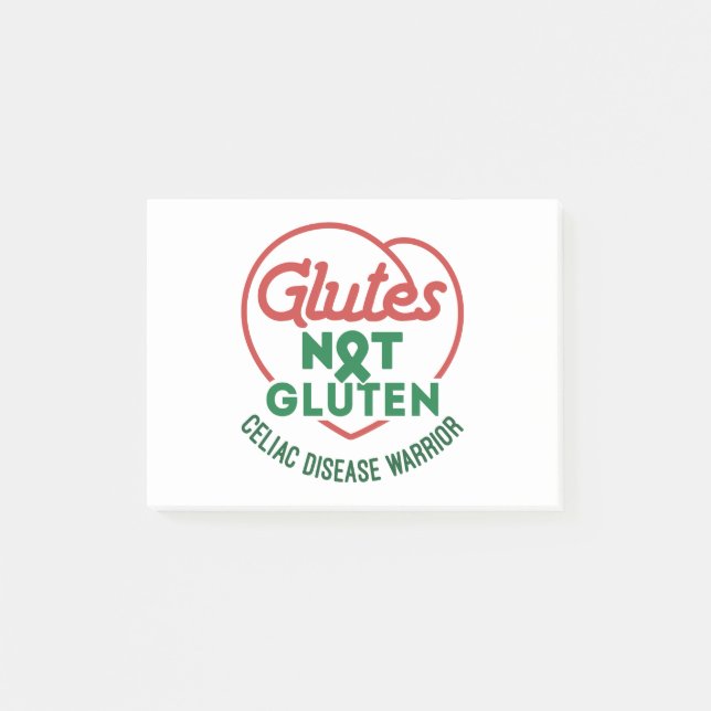 Celiac Disease Awareness Glutes Not Gluten Post-it Klebezettel (Vorderseite)