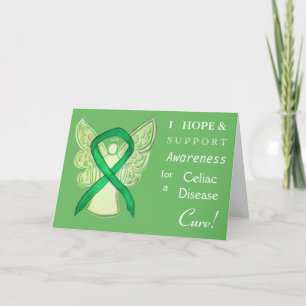 Celiac Disease Awareness Ribbon Greeting Card Karte