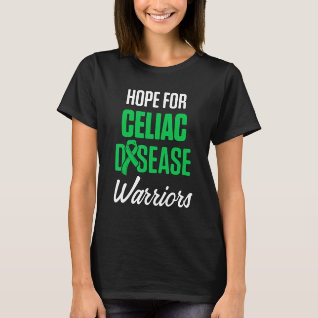 Celiac Disease Awareness Survivor Krieger 2 T-Shirt (Vorderseite)