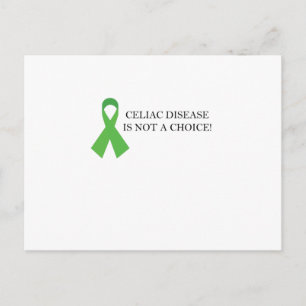 Celiac Disease ist keine Wahl Postkarte