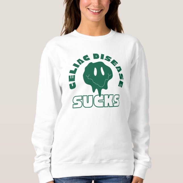 Celiac Disease Ist zum Kotzen Sweatshirt (Vorderseite)