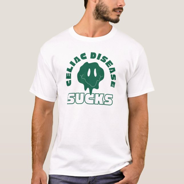 Celiac Disease Ist zum Kotzen T-Shirt (Vorderseite)