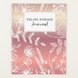 Celiac Disease Monthly Journal - Pink Metallic Planer