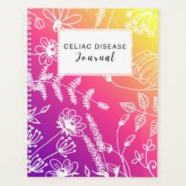 Celiac Disease Monthly Journal Purple Pink Yellow Planer