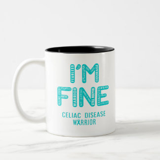 Celiac Disease Warrior - ICH BIN FINE Zweifarbige Tasse