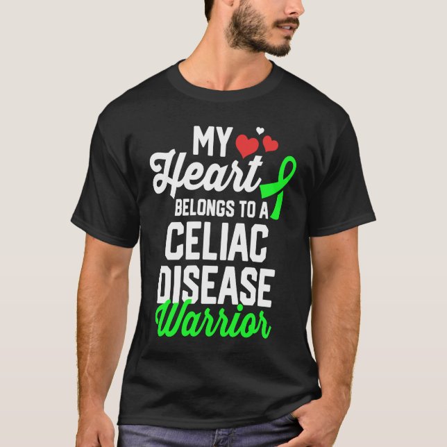 Celiac Disease Warrior Survivor Support Awareness  T-Shirt (Vorderseite)