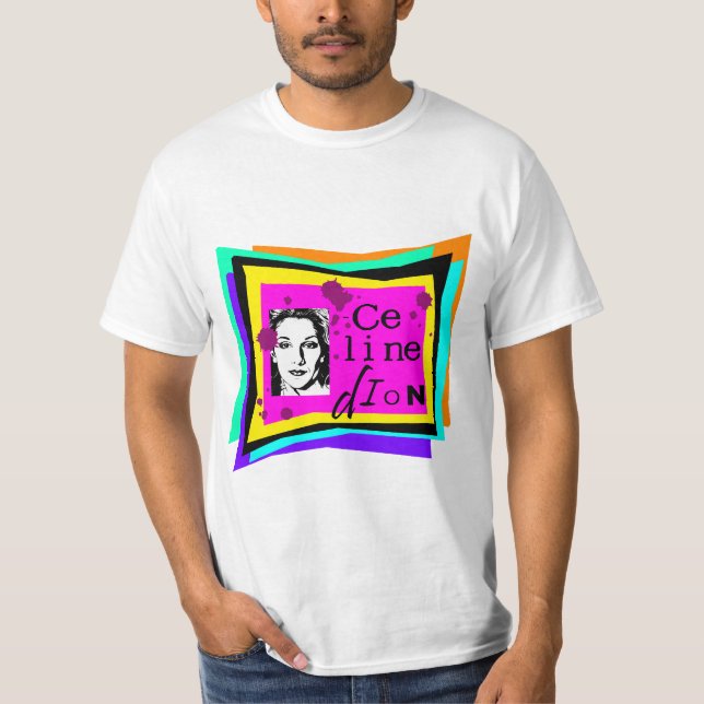 Celine Dion - Pop-Art T-Shirt (Vorderseite)