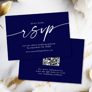 Celine ・ Hochzeitwebsite-UAWG mit QR-Code Begleitkarte