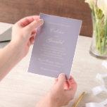 Celine Lilac Elegant Wedding<br><div class="desc">Klassische Hochzeitseinladungen mit einem schlichten und zeitlosen Design mit elegantem Drehbuch und klassischen Serif-Schriftart.</div>