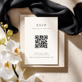 CELINE Minimalist QR Code RSVP Card