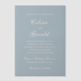 Celine Mute Blue Elegant Wedding