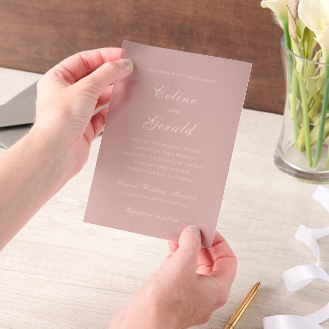 Celine Pink Elegant Wedding (Handgehalten)