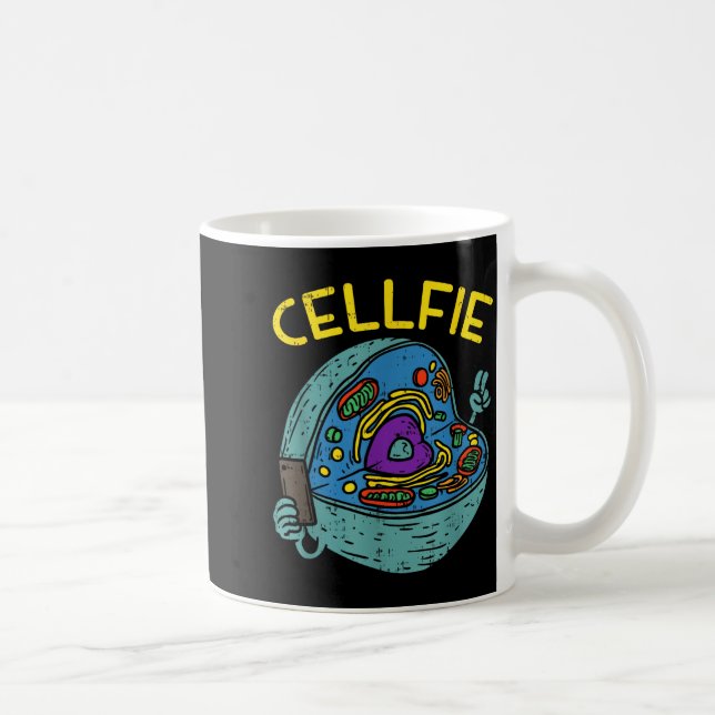 Cell Fie Funny Science Biology Teacher  Kaffeetasse (Rechts)