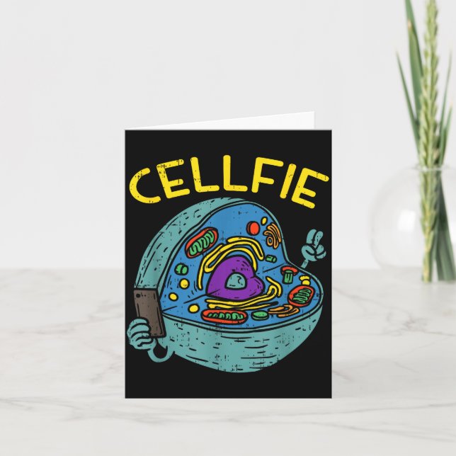 Cell Fie Funny Science Biology Teacher  Karte (Vorderseite)
