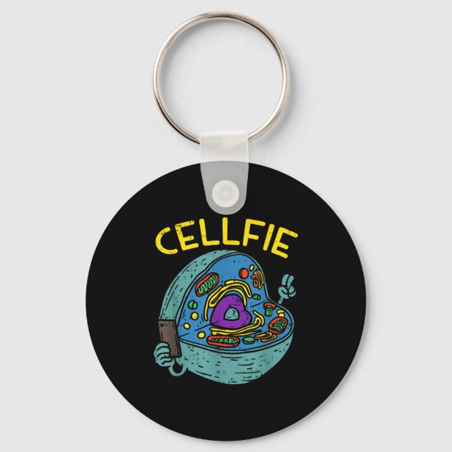 Cell Fie Funny Science Biology Teacher  Schlüsselanhänger (Vorderseite)
