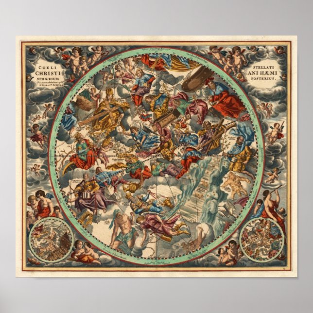 Cellarius Andreas 1708 Harmonia Macrocosmica Poster (Vorne)
