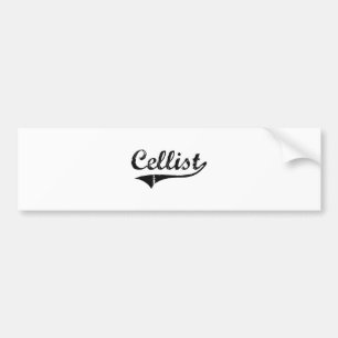 Cellist-beruflicher Job Autoaufkleber