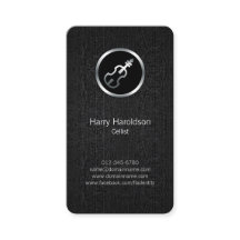 Cellist Cello Icon Black Grunge Business Card