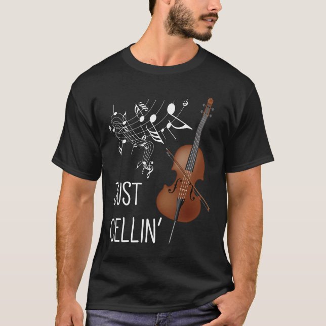Cellist Cello String Instrument Cellist Spaß violo T-Shirt (Vorderseite)
