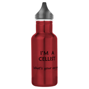 Cellist Entschuldigung Edelstahlflasche