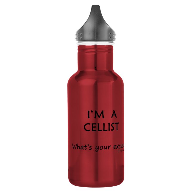 Cellist Entschuldigung Edelstahlflasche (Links)
