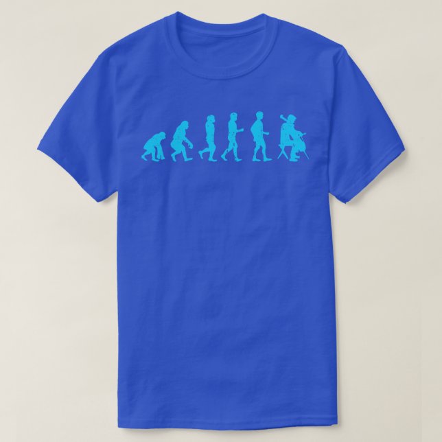 Cellist Evolution Gift Cello Player Blue T-Shirt (Design vorne)