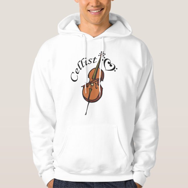 Cellist Hoodie (Vorderseite)
