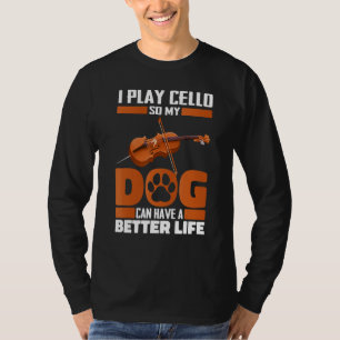Cellist Hund - Orchester Violincello Cello T-Shirt