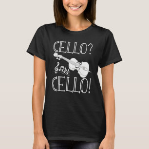 Cellist Orchester Musiknoten Cellospieler Musiker T-Shirt