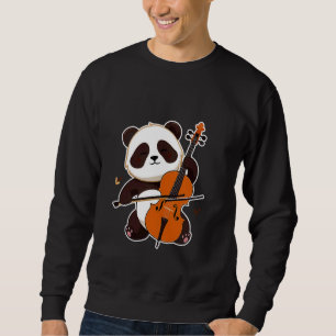 Cellist Panda Cello Player Orchestra Music Animal Sweatshirt