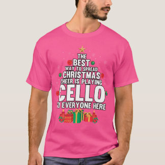 Cellist spielt Cello Weihnachten Klassische Musik T-Shirt