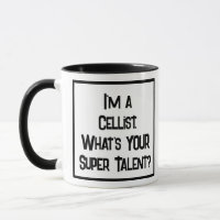 Cellist Super Talent. Zwei Tone-Kaffee-Tasse
