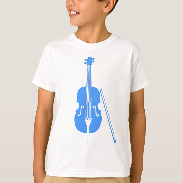 Cello - Baby-Blau T-Shirt (Vorderseite)