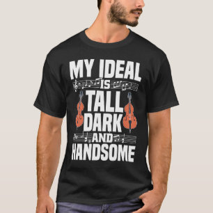 Cello Bass Künstlerische Musik Violine T-Shirt