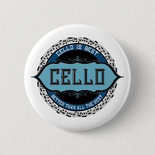 Cello Best Musiknote Circle Button