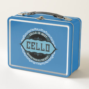 Cello Best Musiknote Circle Metall Brotdose