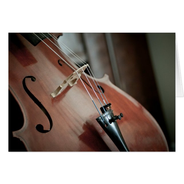 Cello Blank Card (Vorderseite (Horizontal))