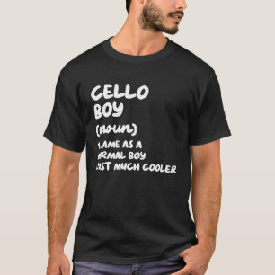 Cello Boy Definition Musician T-Shirt