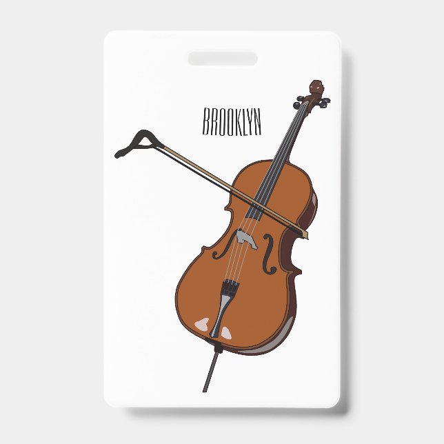 Cello-Cartoon-Abbildung Ausweis (Vorderseite)