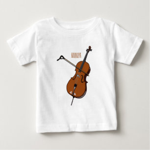 Cello-Cartoon-Abbildung Baby T-shirt