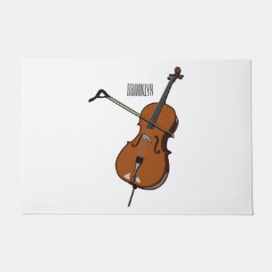 Cello-Cartoon-Abbildung Fußmatte