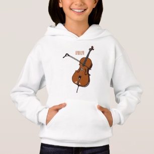 Cello-Cartoon-Abbildung Hoodie