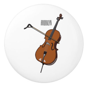 Cello-Cartoon-Abbildung Keramikknauf