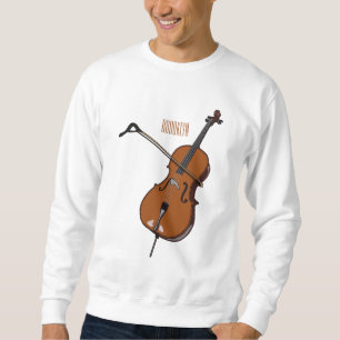 Cello-Cartoon-Abbildung Sweatshirt