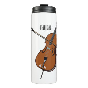 Cello-Cartoon-Abbildung Thermosbecher