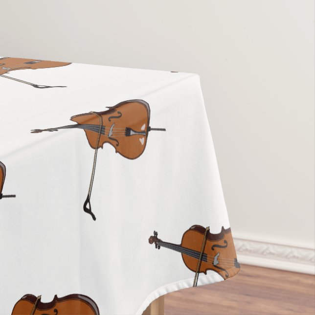 Cello-Cartoon-Abbildung Tischdecke (Beispiel)