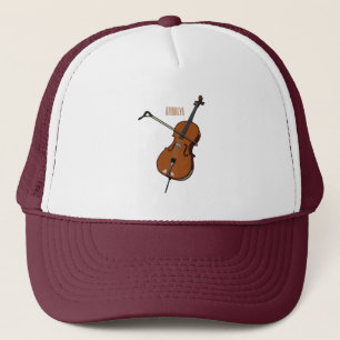 Cello-Cartoon-Abbildung Truckerkappe