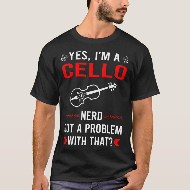 Cello-Cellist mit Problem T-Shirt (Vorderseite)