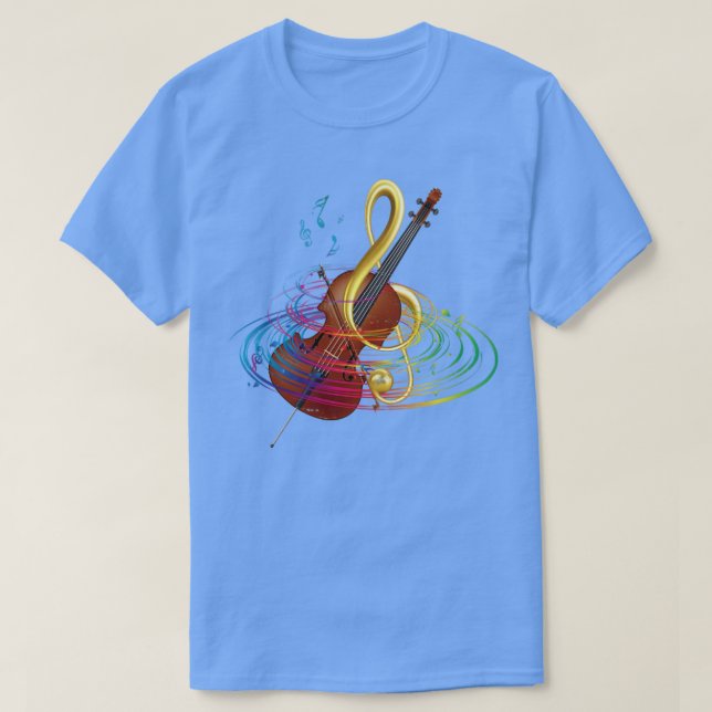 Cello Cellist T-Shirt (Design vorne)